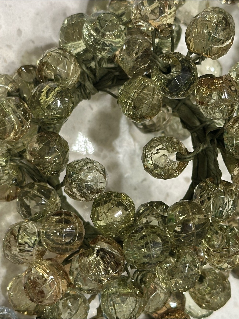Napkin Rings - Olive Green & Light Blue 10pcs - Picture 4 of 4